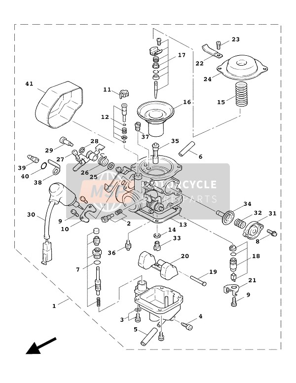 Yamaha XC125AF 2003 Carburatore per un 2003 Yamaha XC125AF